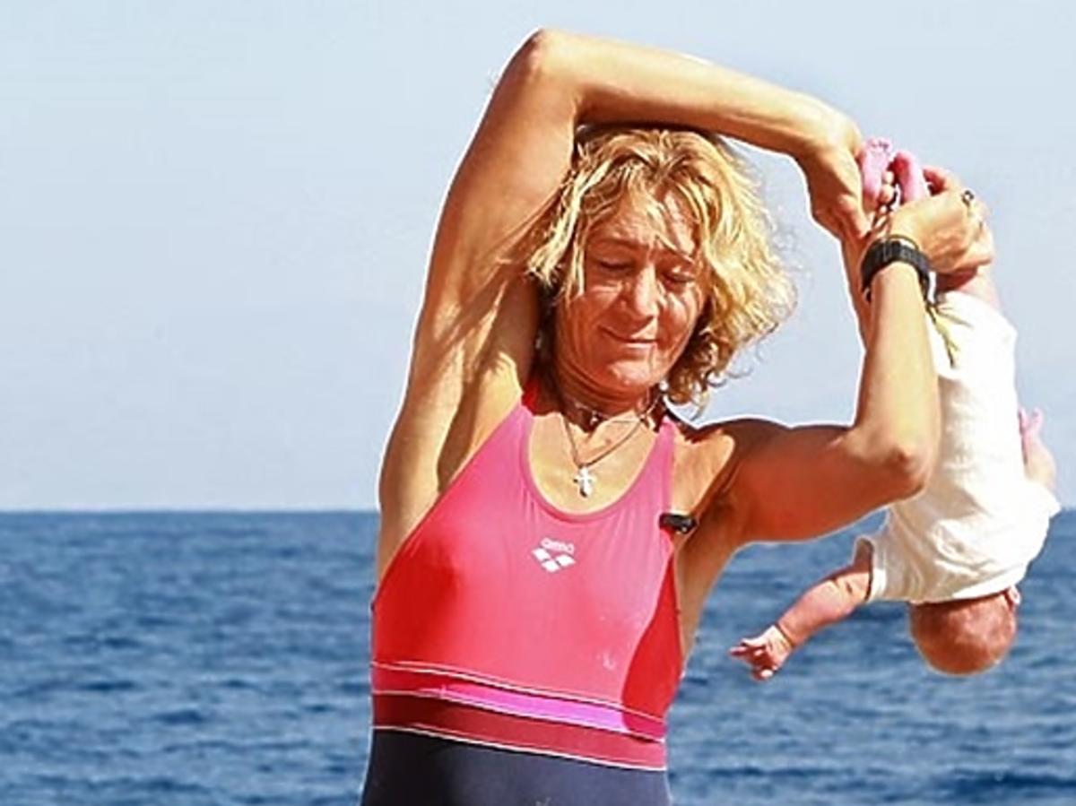 Baby yoga, czyli Lena Fokina i trening z niemowlakiem