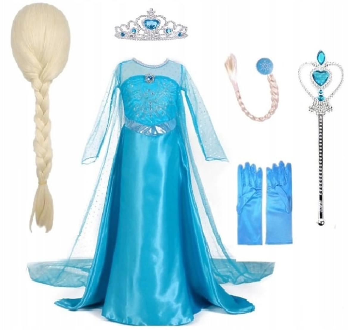 lalka Elsa strój Elsy dla dziecka