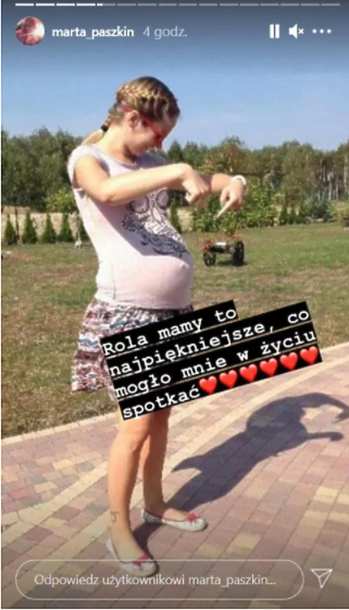 Marta Paszkin w ciąży