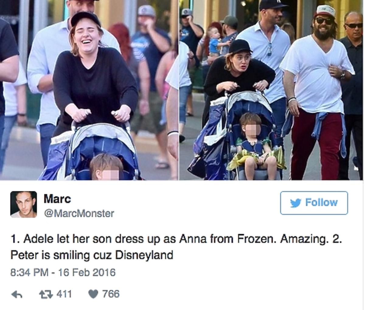 Adele z synkiem w Disneylandzie