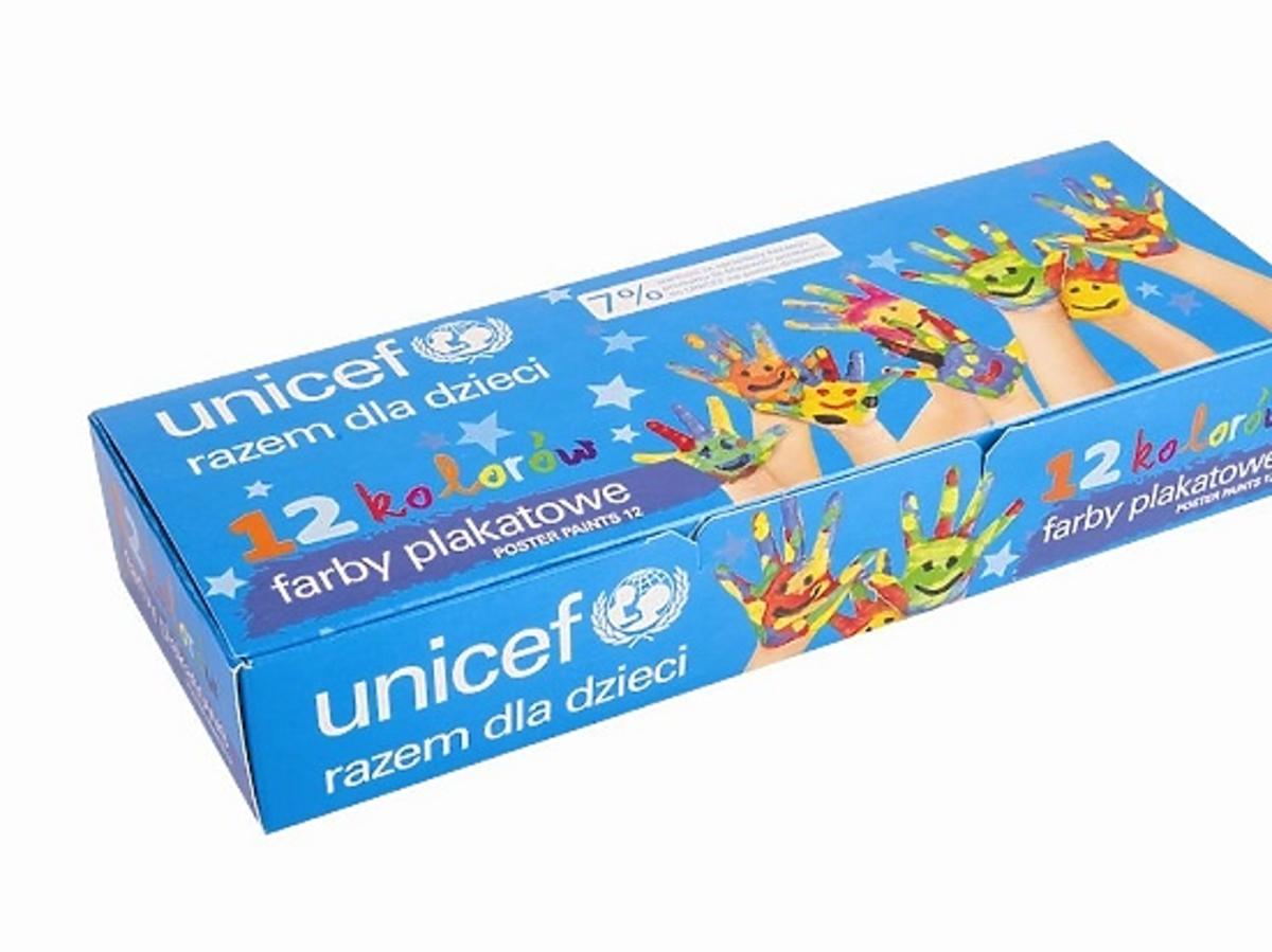 Biedronka UNICEF farby