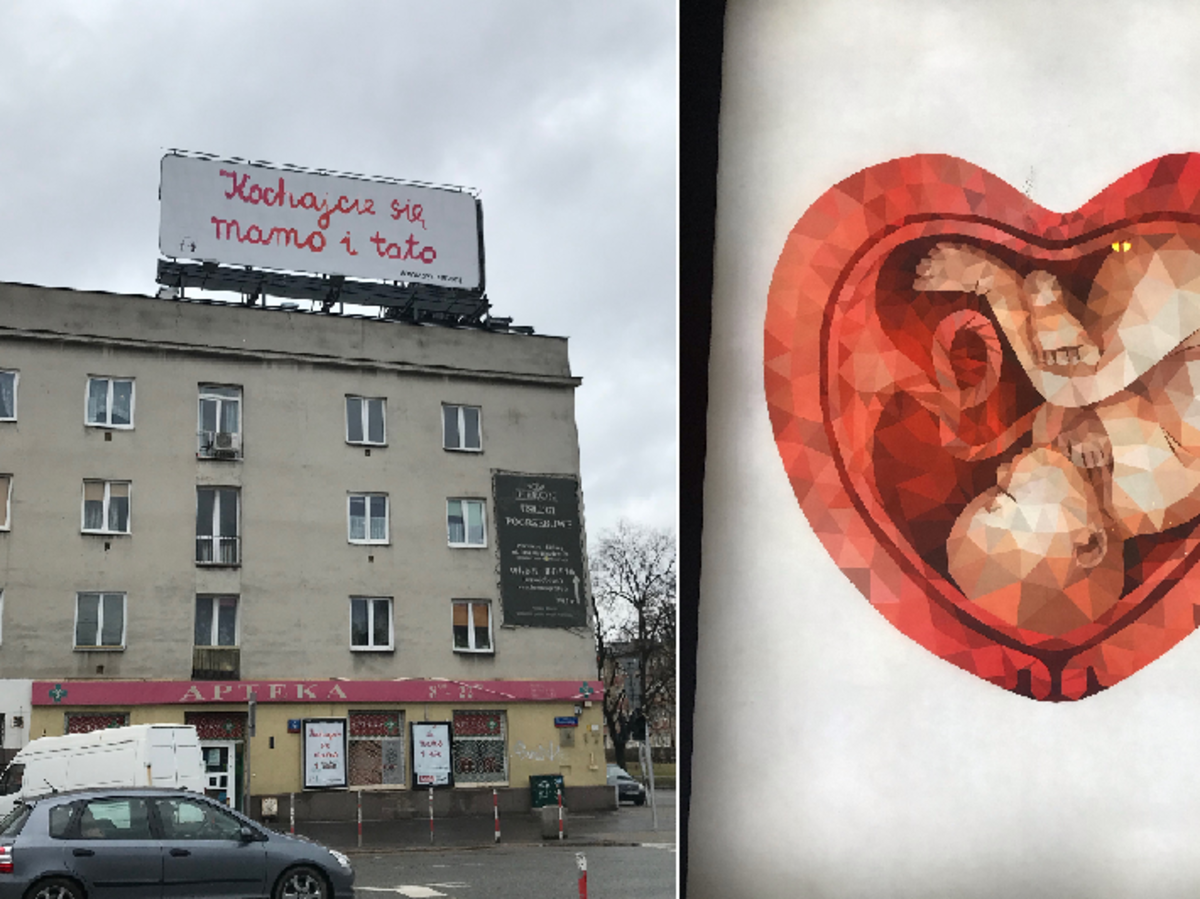 billboardy o aborcji zamiast pomocy dzieciom