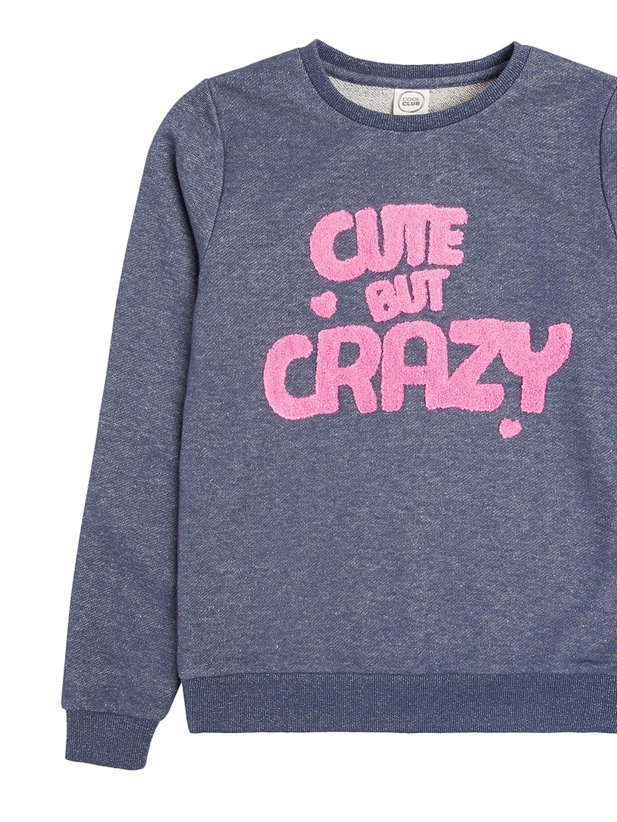 bluza dla dziewczynki z różowym napisem Cool Club