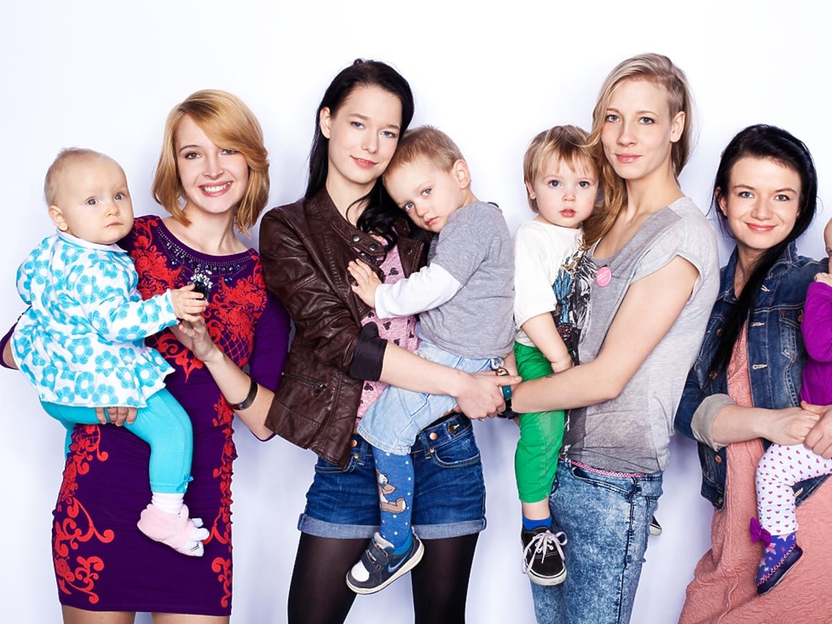 bohaterki programu Teen Mom Poland z dziećmi