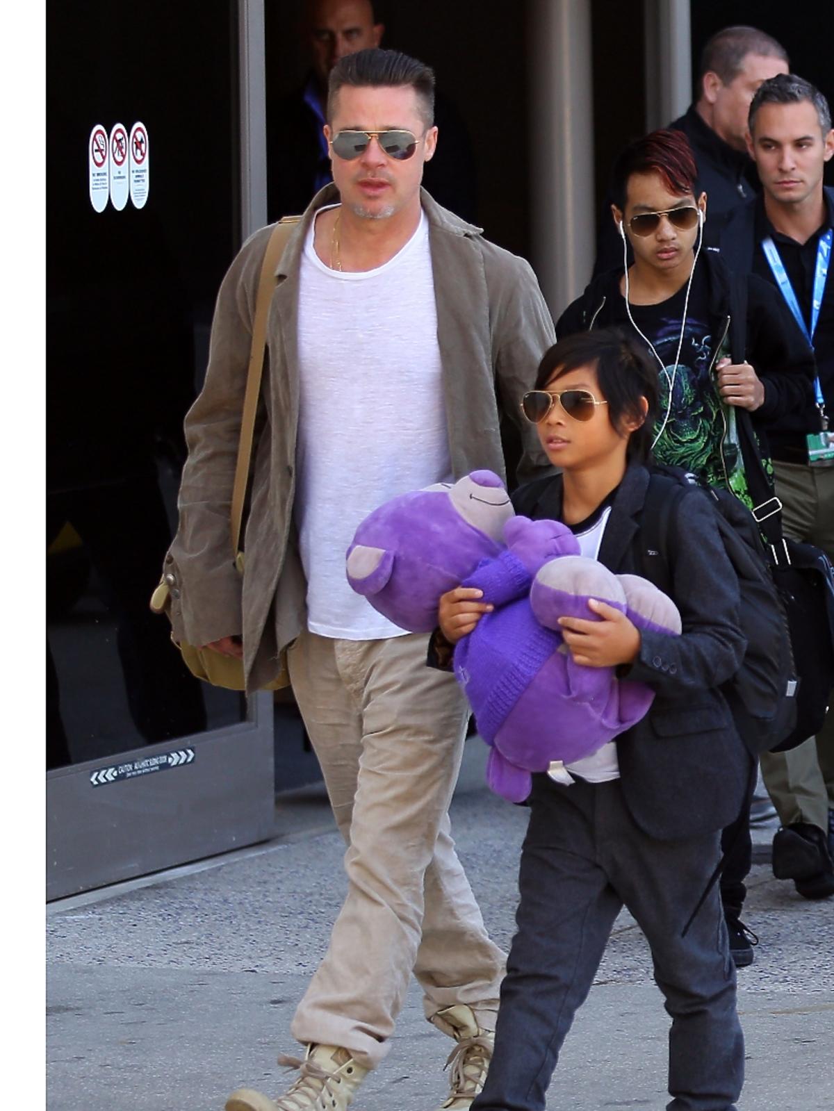 Brad Pitt z synem