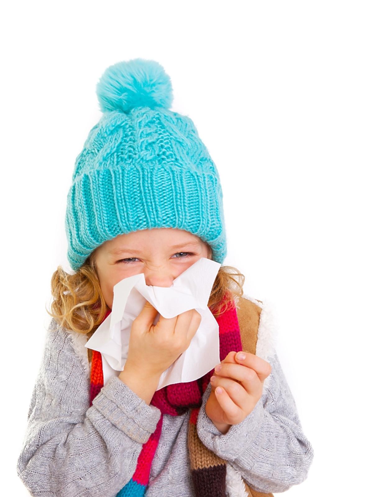 choroba, chore, zima, przeziębienie, dziecko, grypa, czapka