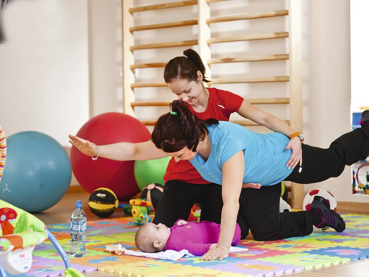 ćwiczenia po porodzie, ćwiczenia z niemowlakiem
