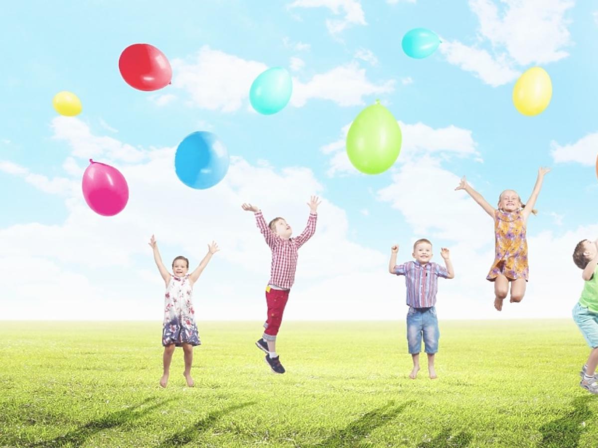dzieci i balony
