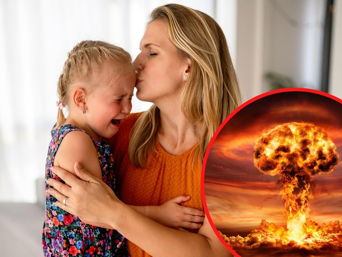 dziecko boi się wojny atomowej