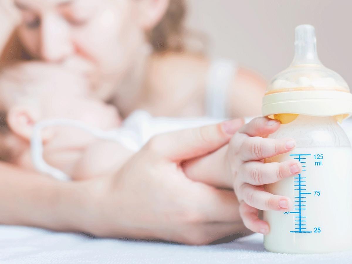 dziecko, butelka, mleko dla dziecka