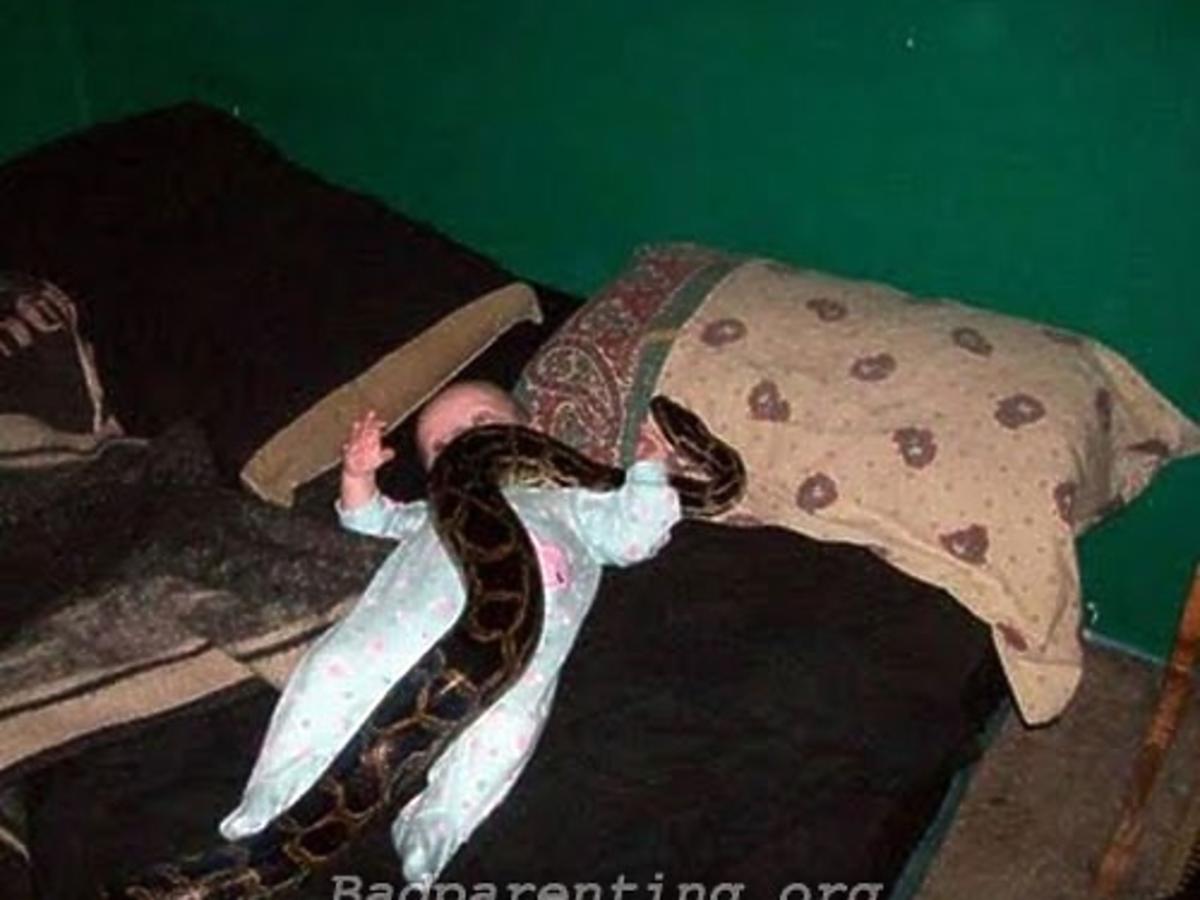 Dziecko i wąż