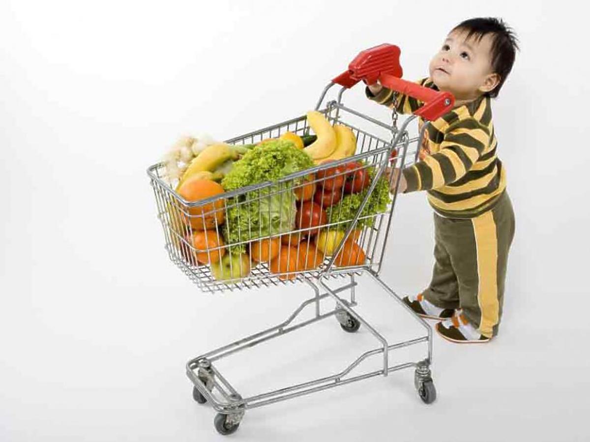 dziecko, zakupy, dieta