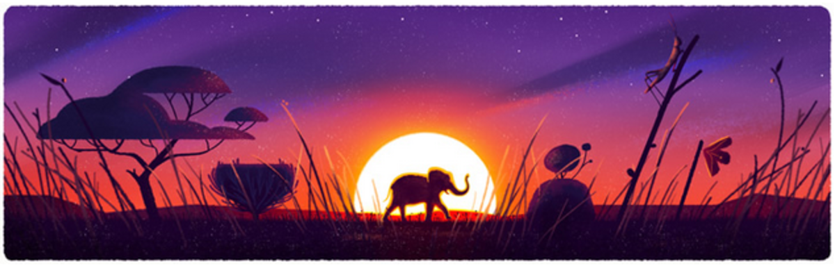 Dzień Ziemi ciekawostki grafika Google z Afryką