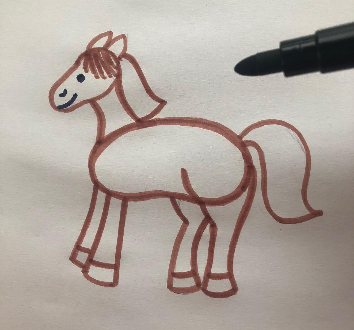 jak narysować konia