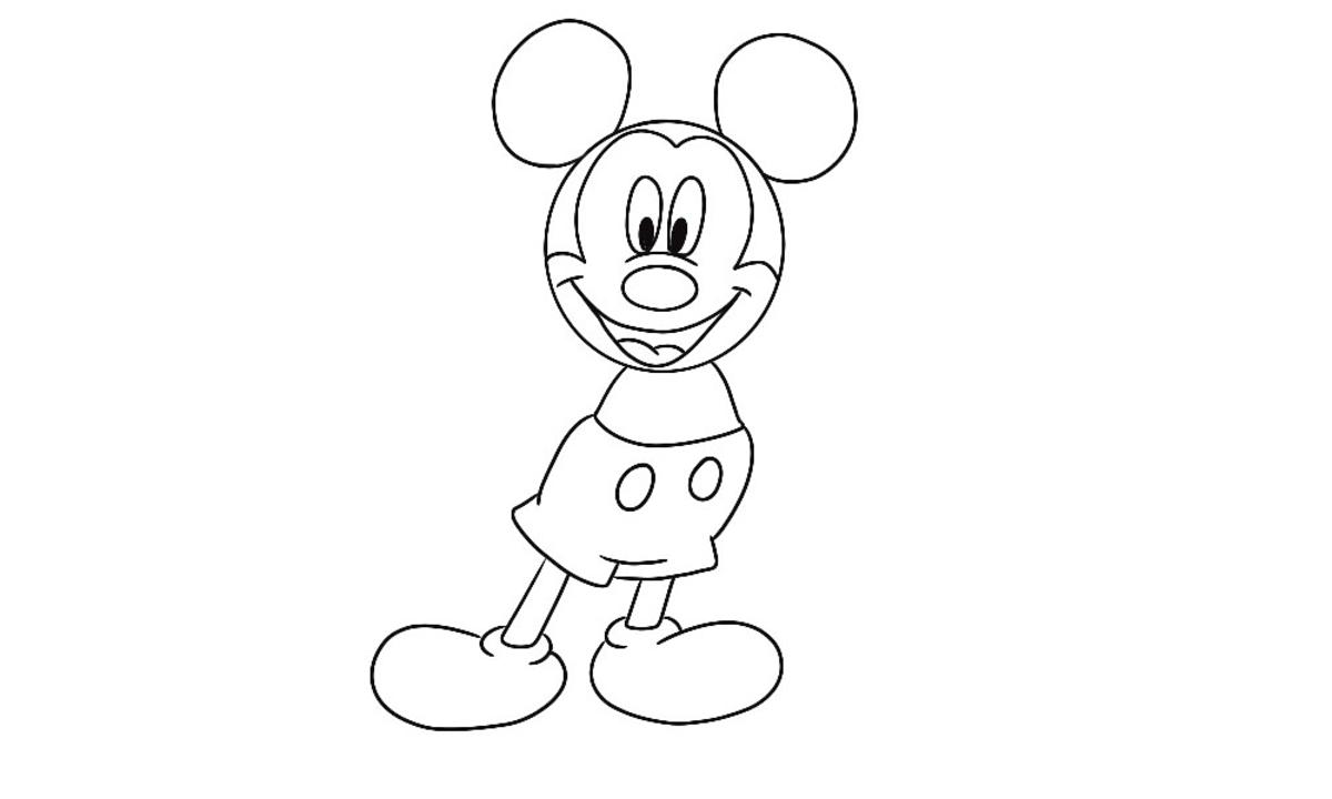 Jak narysować myszkę miki krok 5