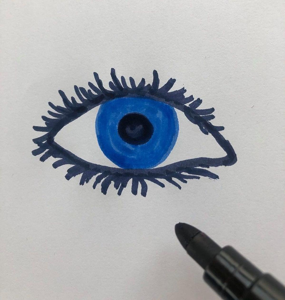 jak narysować oko