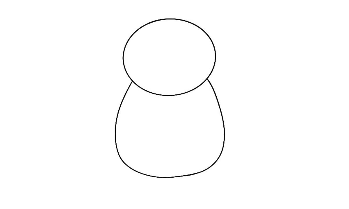 Jak narysować pandę krok 1
