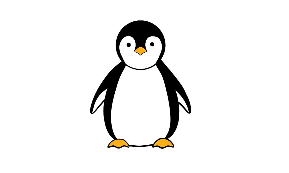 Jak narysować pingwina krok 