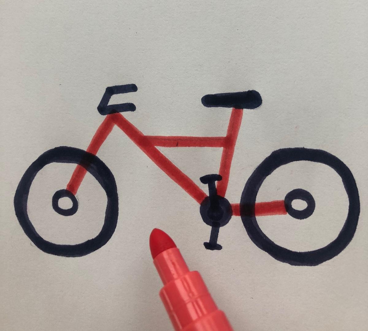 jak narysować rower