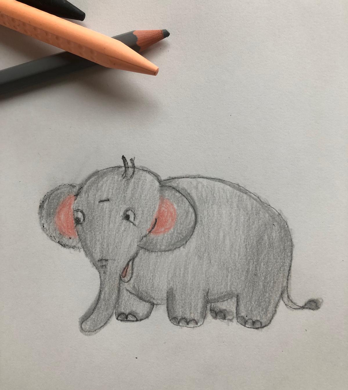 jak narysować słonia