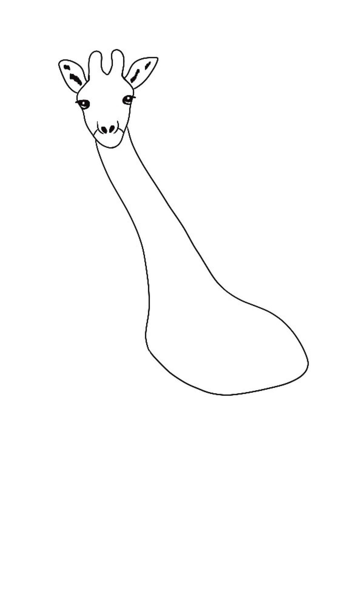Jak narysować żyrafę krok 3