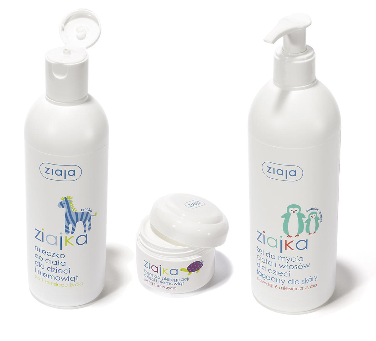Kosmetyki pielęgnacyjne ziajka dla dzieci i niemowląt