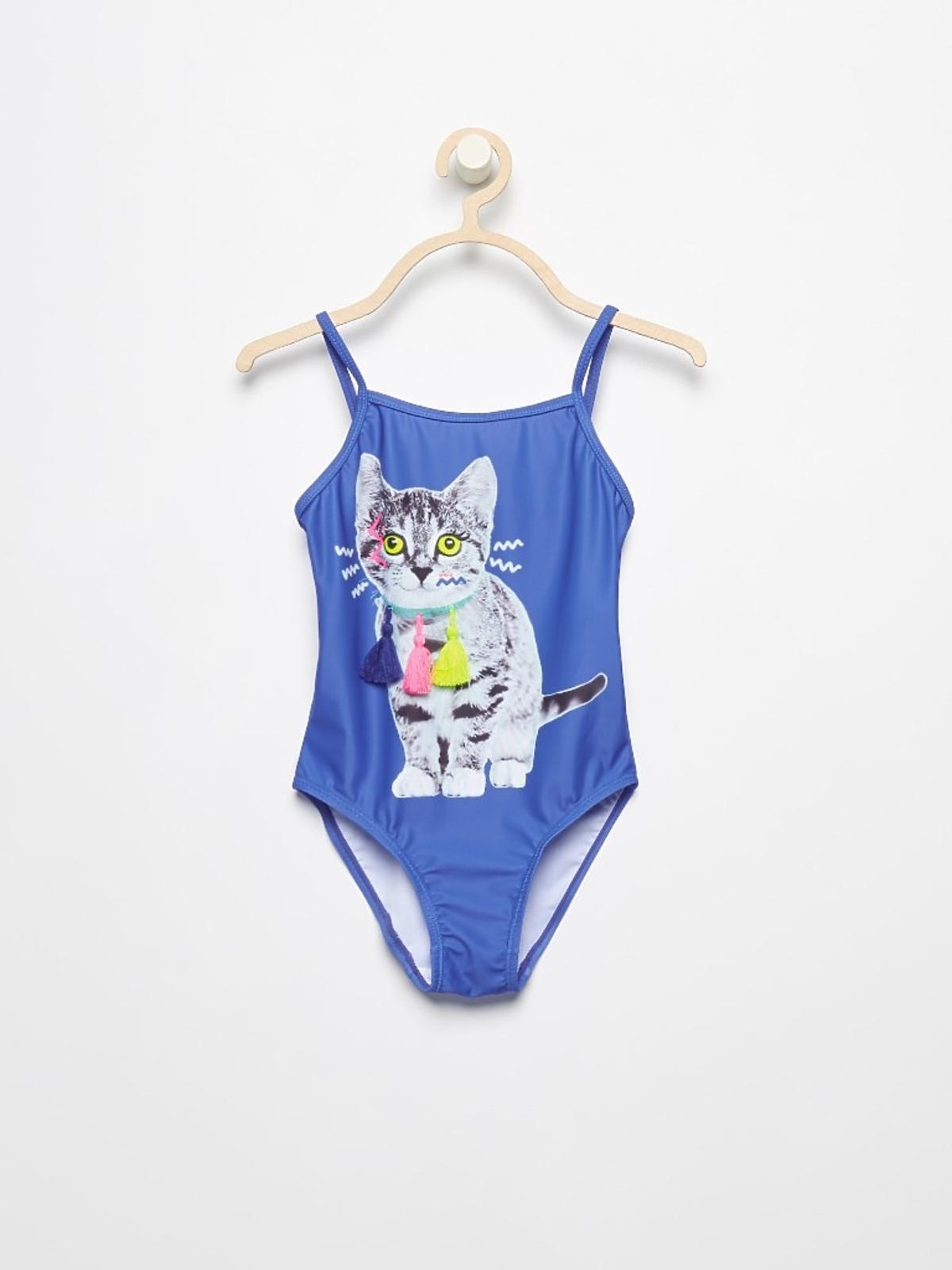 kostium kąpielowy Reserved z kotkiem dla dziewczynki 