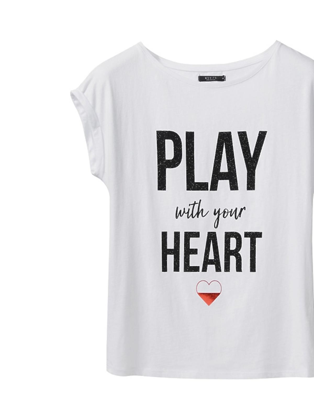 koszulka z napisem Play with your heart Mohito
