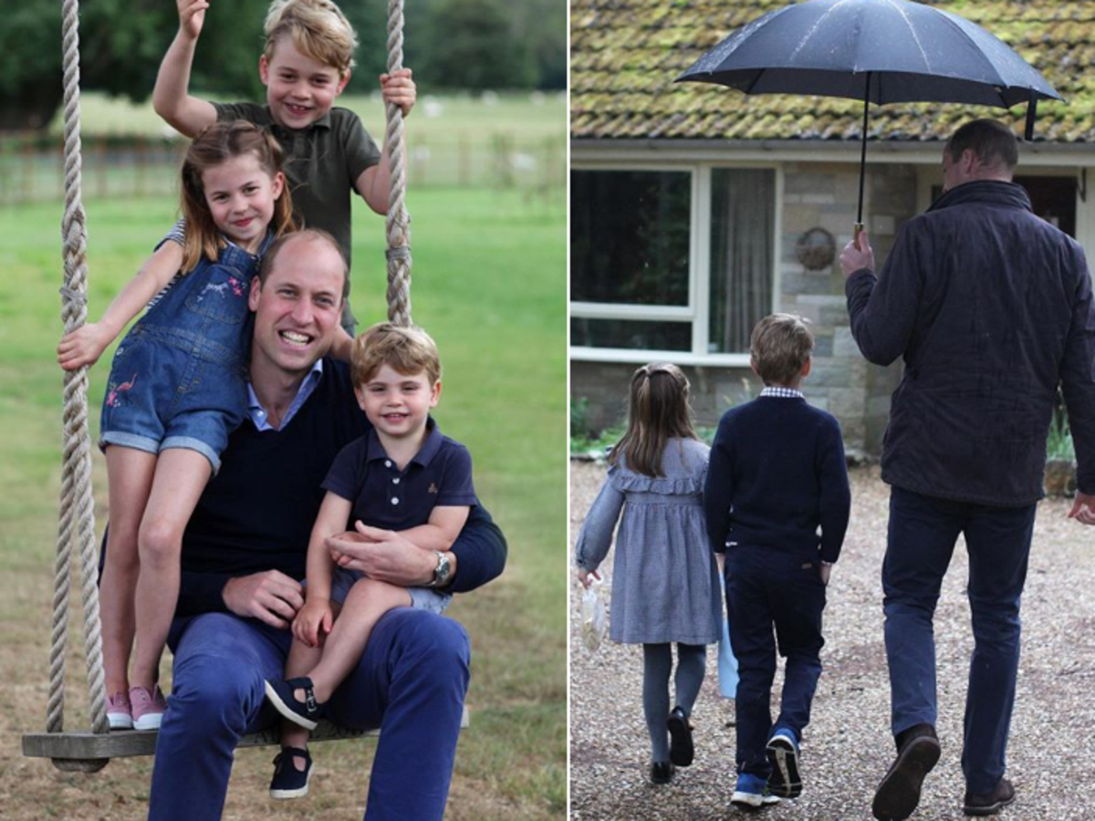 książę William, książę William z dziećmi