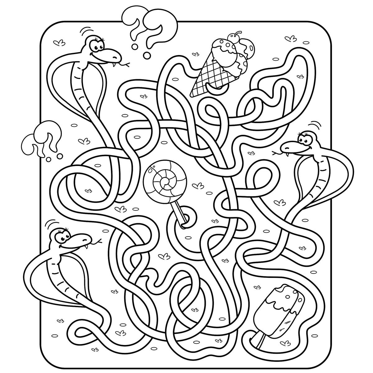 Labirynt z wężami
