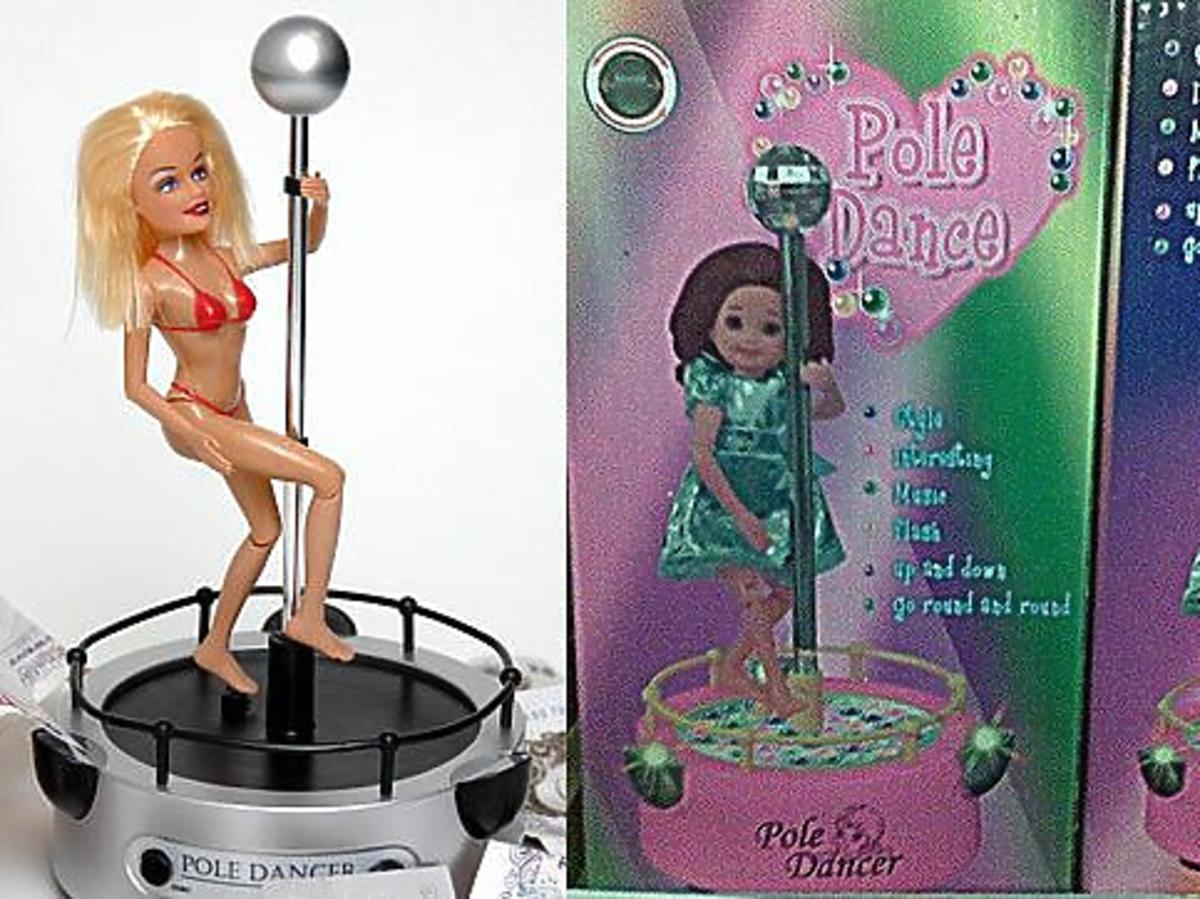 lalka pole dance, dziwne zabawki dla dzieci, najgorsze prezenty dla dzieci