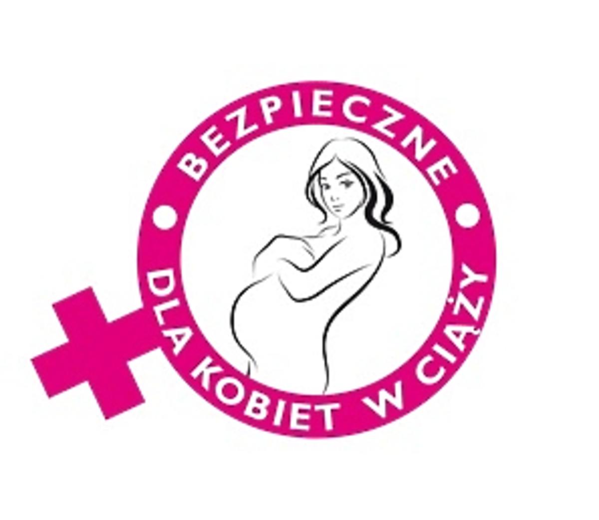 Logotyp Bezpieczne dla kobiet w ciąży