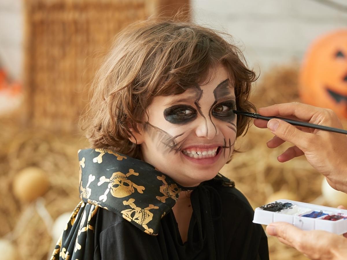 makijaż dla dziecka DIY na Halloween