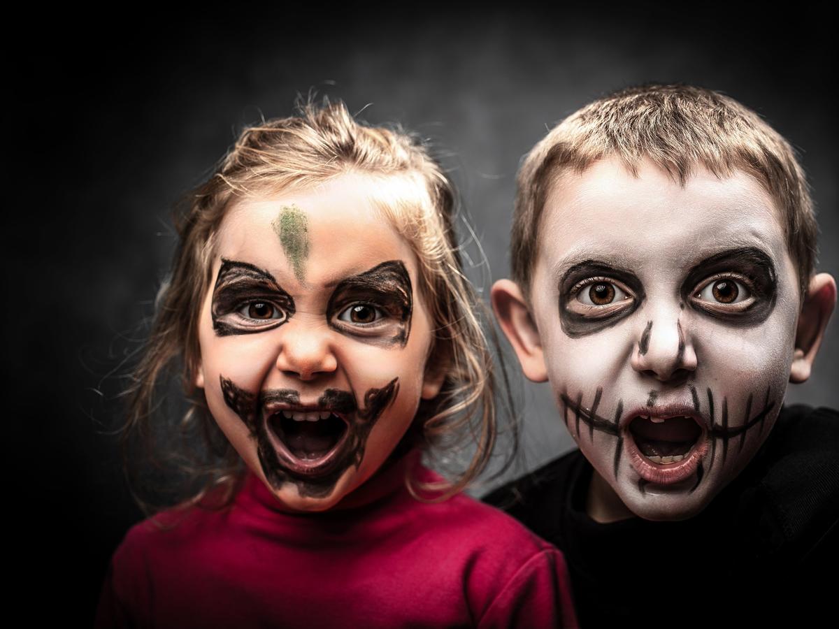 makijaż na Halloween dla dzieci