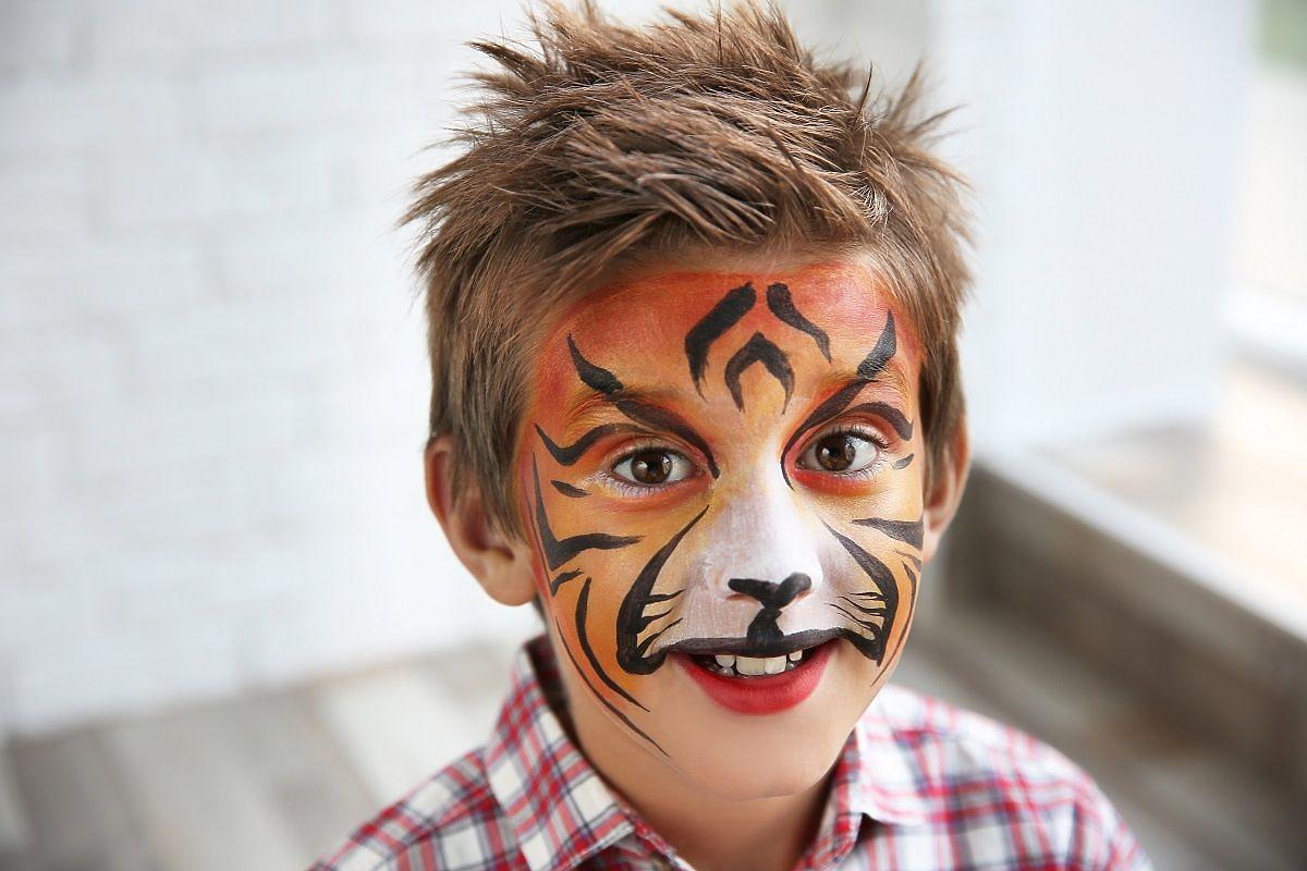 malowanie twarzy wzory - tygrys