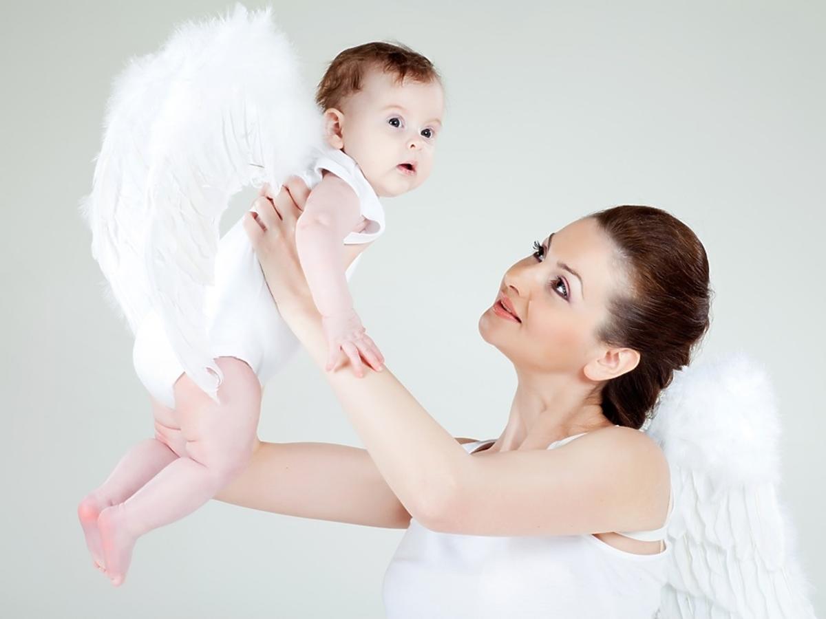 mama i dziecko aniołki