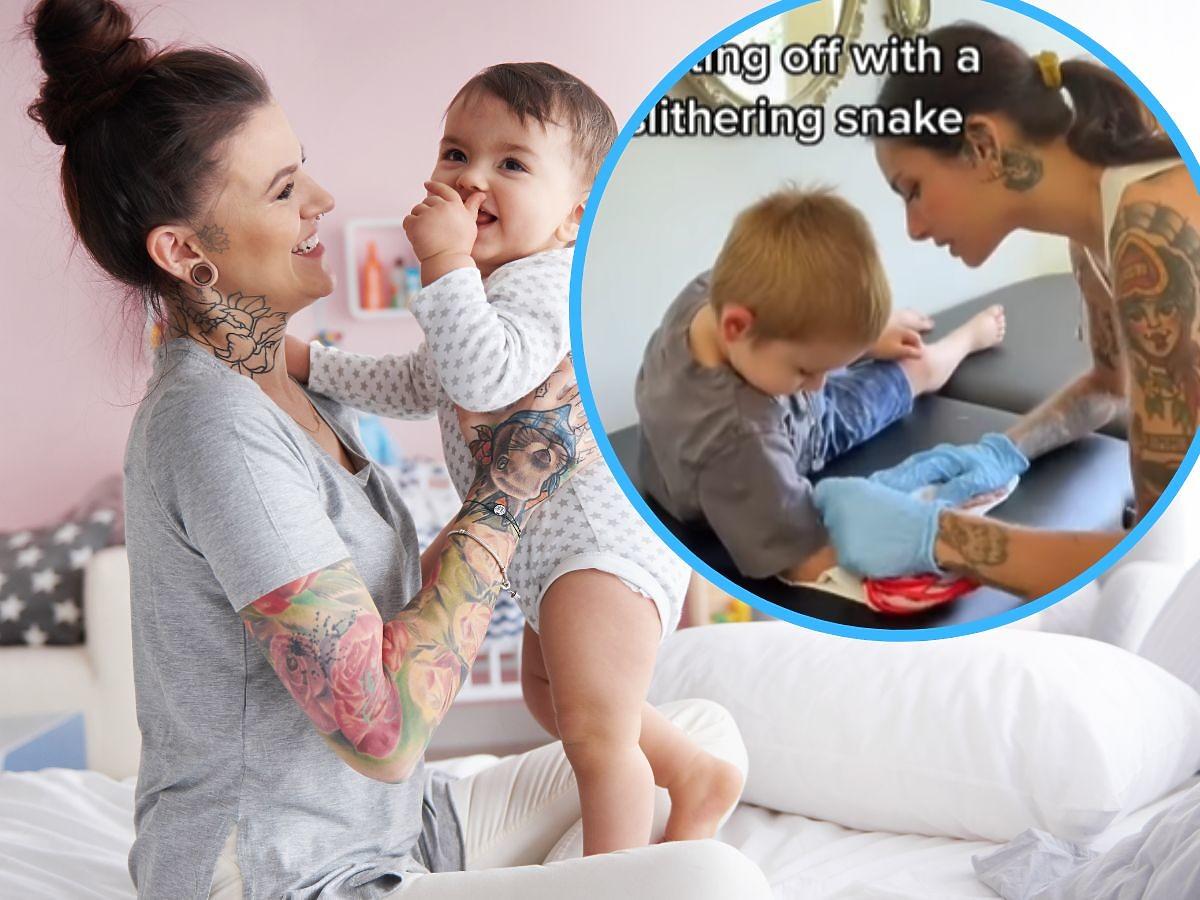 Mama-tatuażystka zrobiła swojemu dziecku „rękaw”