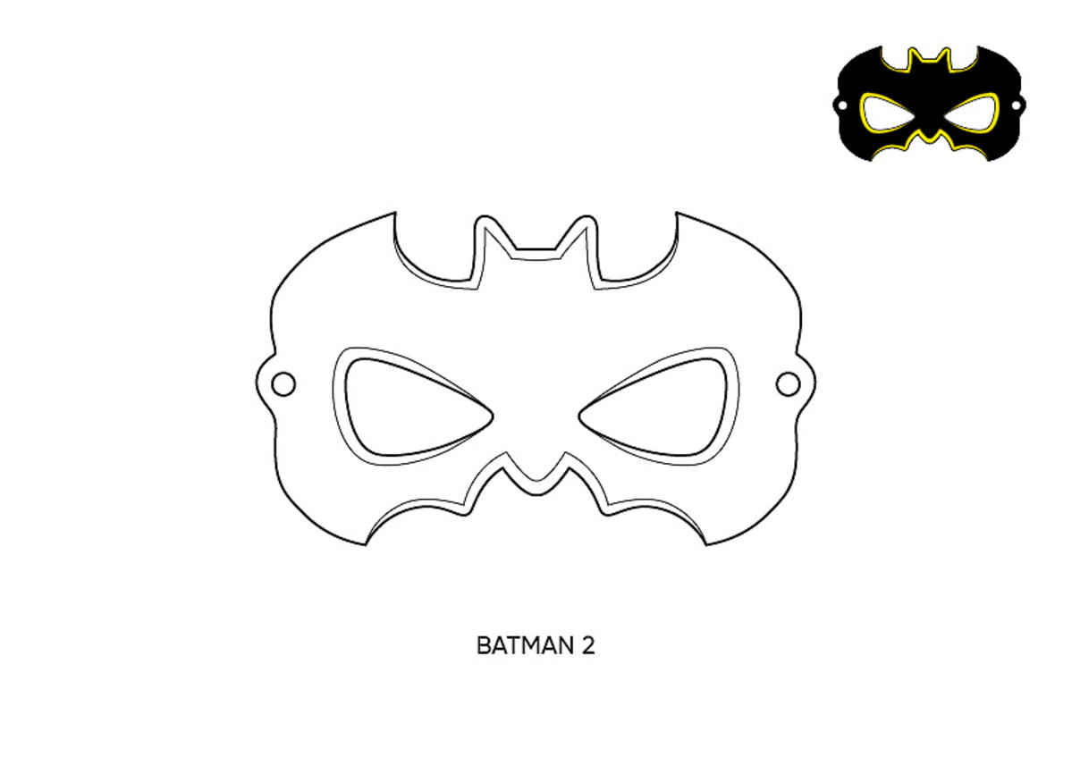 Staren Parel Ontdekking Maska Batmana: szablon do druku. Jak zrobić maskę batmana z papieru?