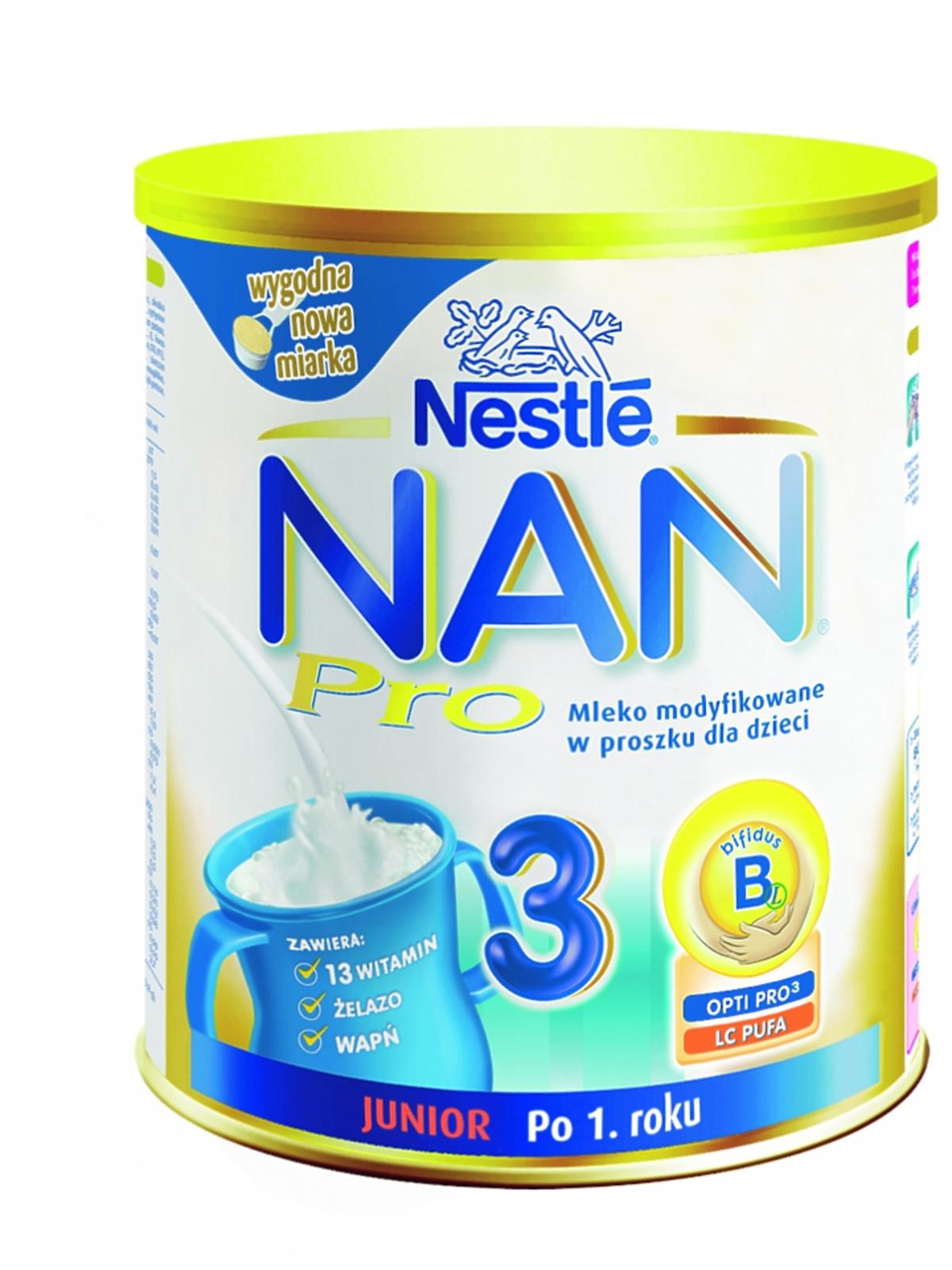 mleko modyfikowane, mleko NAN Nestle