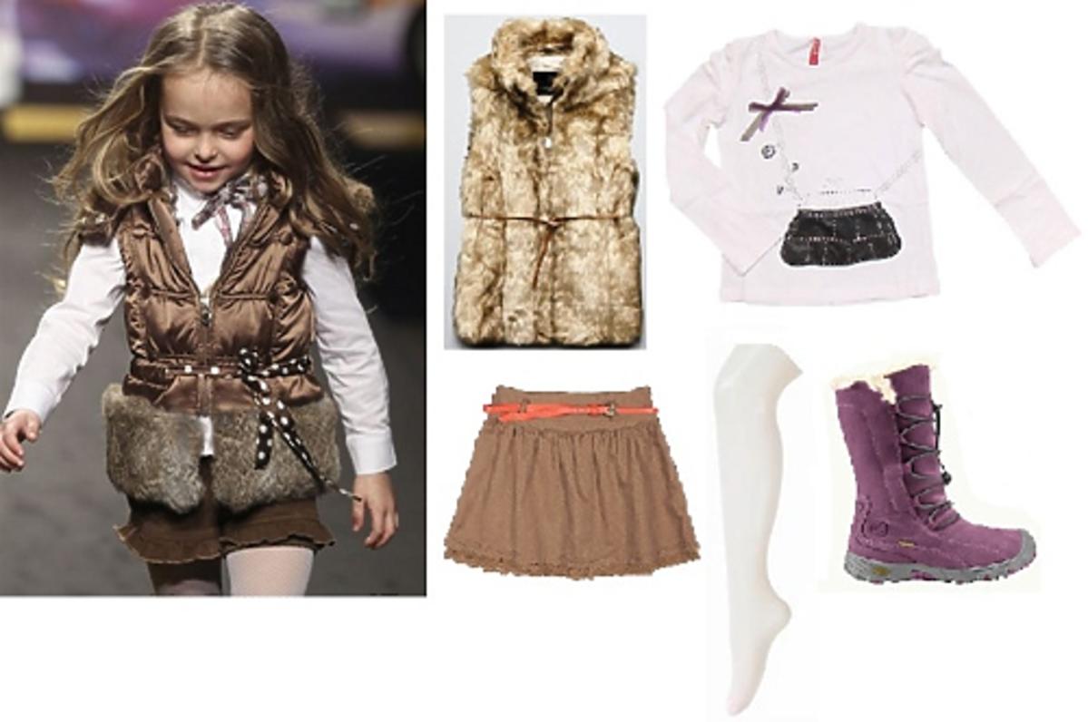 moda, dziecko, stylizacja, ubrania