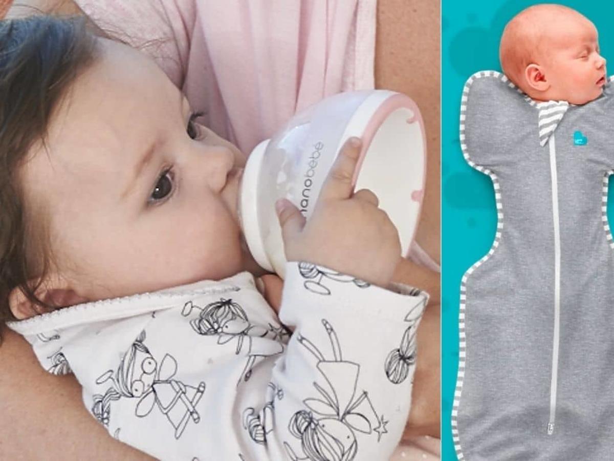 Otulacz Swaddle Up i butelka nanobébé w wyprawce dla niemowlaka