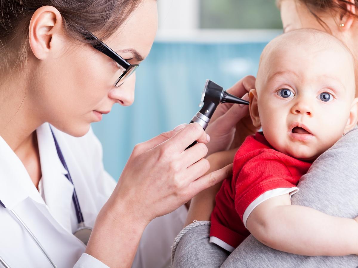 pediatra, lekarz, dziecko, niemowlę