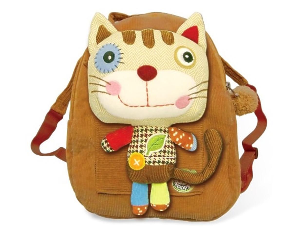 plecak dla przedszkolaka z patchworkowym kotkiem