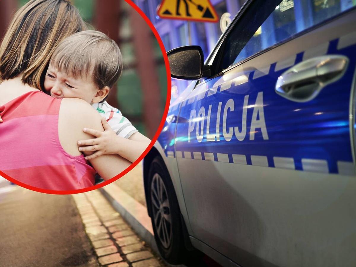 policjanci znaleźli dziecko w nocy