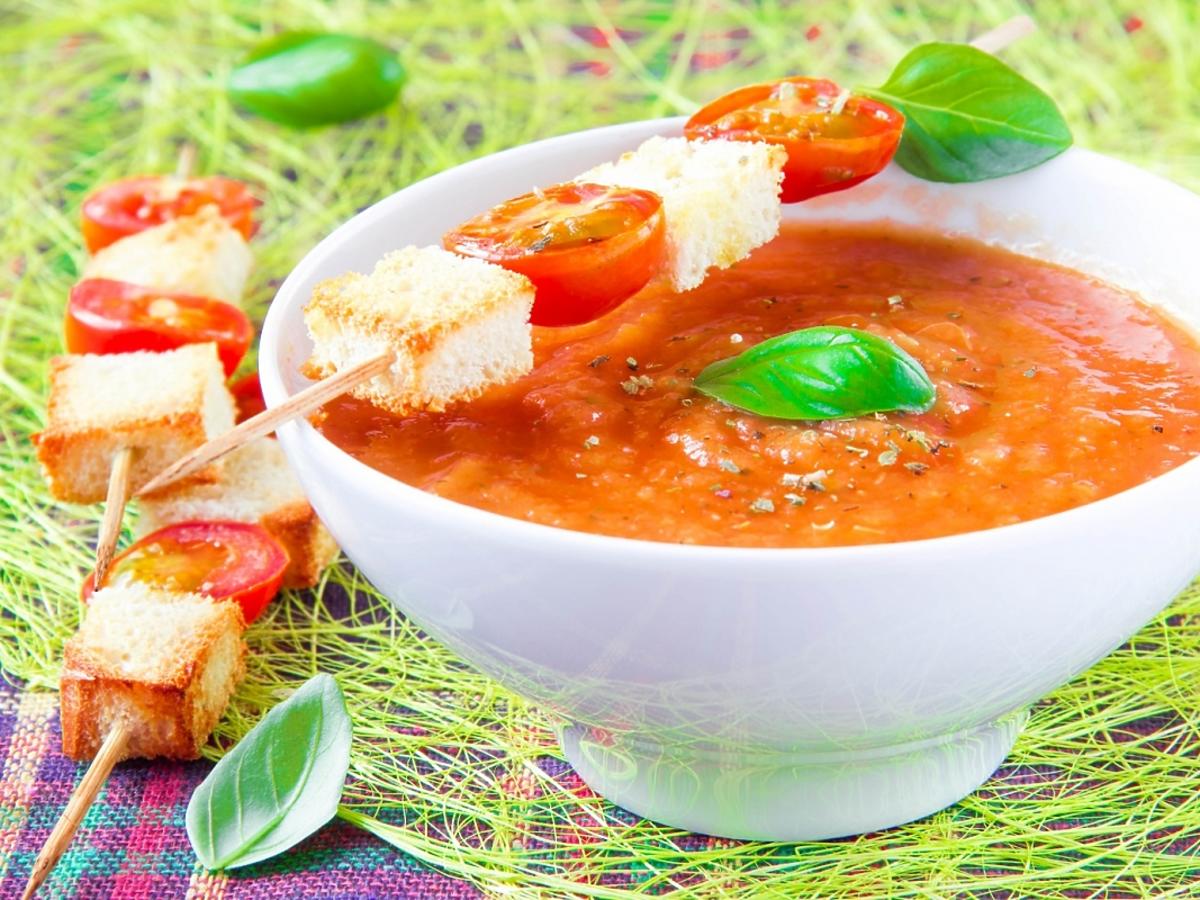 pomidor, bakłażan, zupa