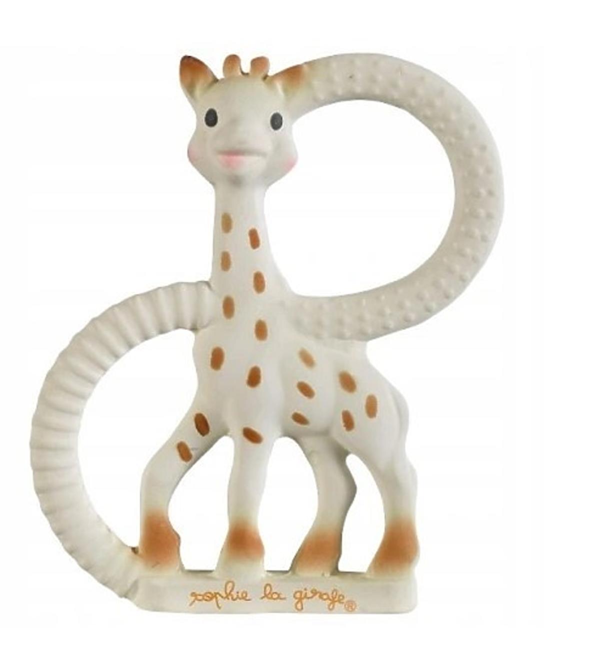 Prezent dla półrocznego dziecka, silikonowa żyrafa
