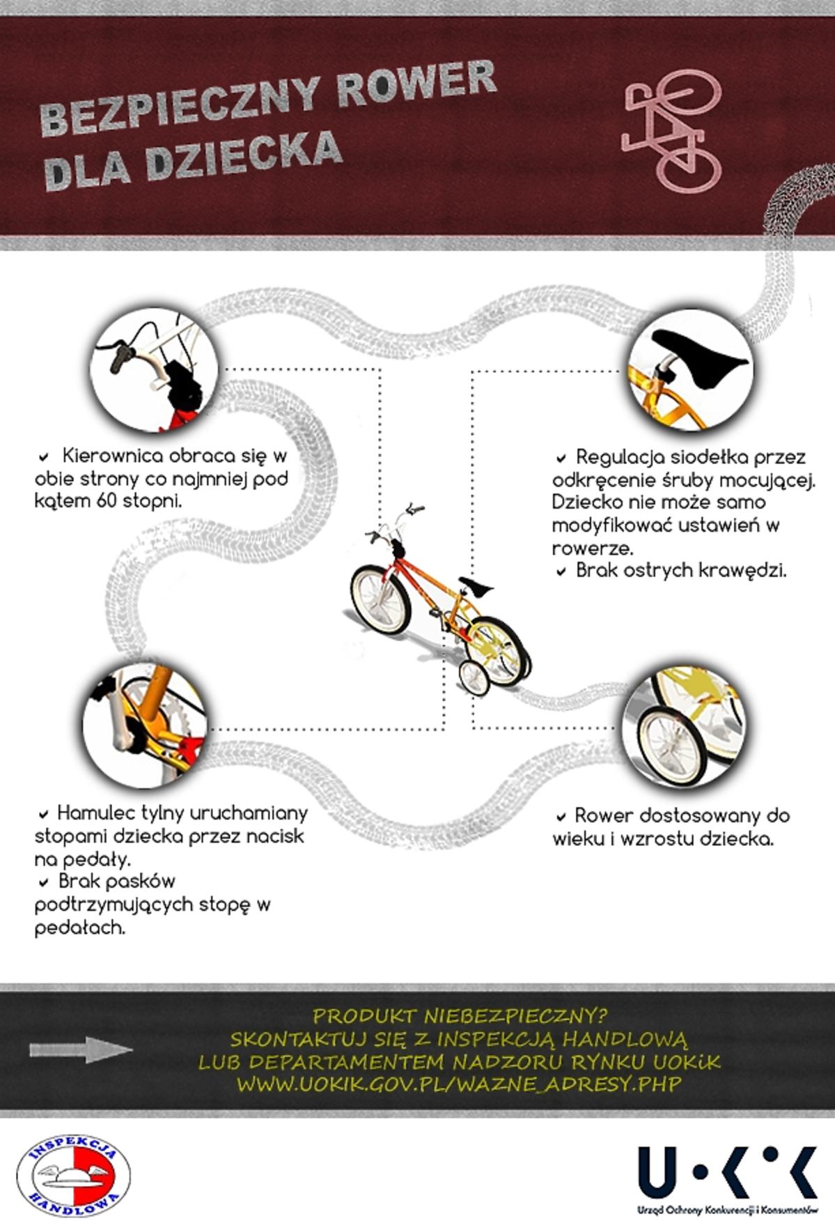 rower dla dziecka infografika