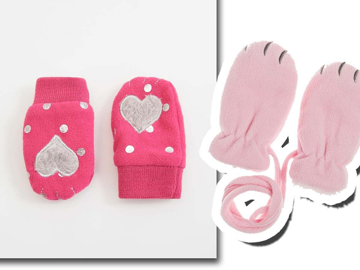 różowe polarowe rękawiczki dla niemowląt.jpg
