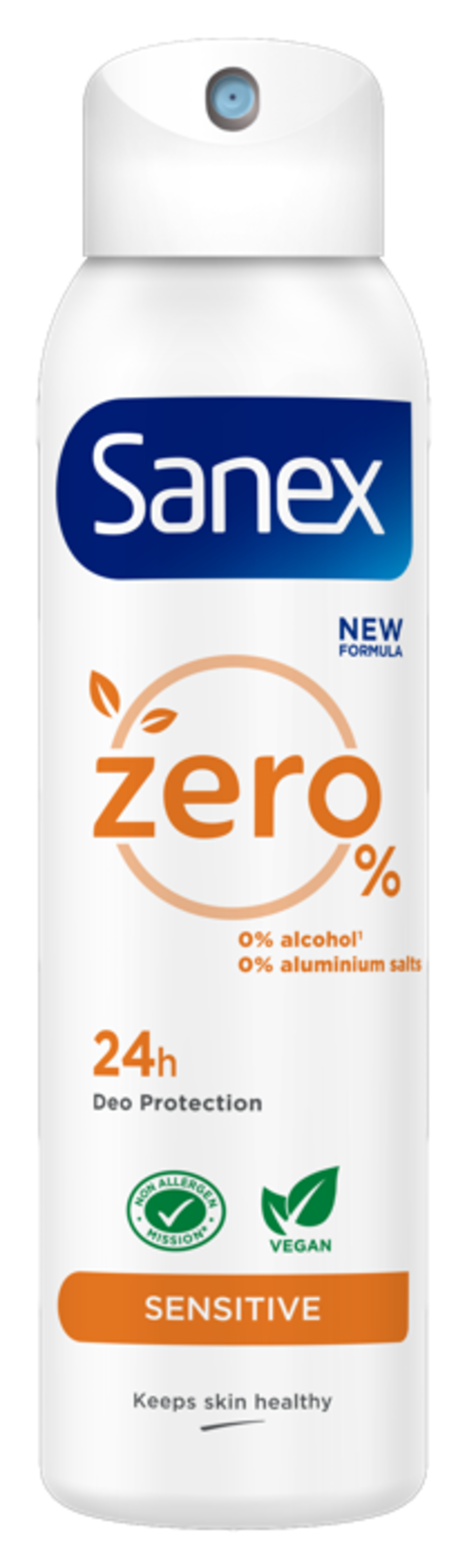 Sanex Zero% Sensitive, dezodorant w sprayu do skóry wrażliwej