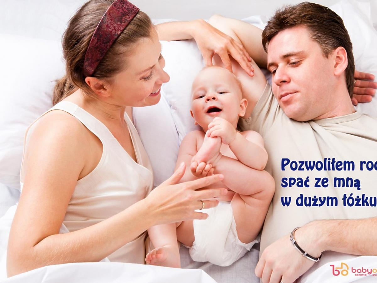 spanie z dzieckiem, dziecko, niemowlę, rodzice